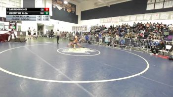 144 lbs Champ. Round 2 - Jeremy De Alba, Bishop Amat vs Garrison Choi, Cerritos