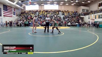 138 lbs Champ. Round 1 - Kaiden Oliver, SPRINGFIELD(Akron) vs Grant Cundiff, GLENOAK