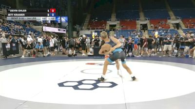 144 lbs Quarters - Devin Ehler, Illinois vs Jett Kramer, Iowa