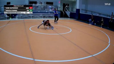 65 lbs 2nd Place Match - Jose Gutierrez, All American Wrestling Club vs Nikolai Nunez, Takedown Elite Wrestling