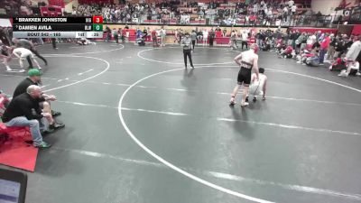 165 lbs 3rd Place Match - Brakken Johnston, Highland vs Damien Avila, Blackfoot