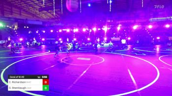 123 lbs Consi Of 16 #2 - Cade Richardson, Bartlesville WC vs Grayson Stambaugh, Unattached