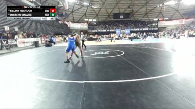 Girls 4A 155 lbs Cons. Round 1 - Jocelyn Chavez, Richland (Girls) vs Lillian Reardon, Stadium (Girls)