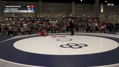 74 kg Champ. Rd Of 32 - Matthew Staples, Midwest Regional Training Center vs Mac Crosson, Sebolt Wrestling Academy
