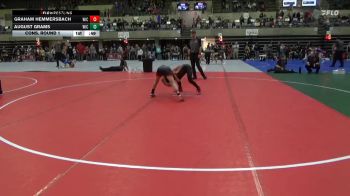 95 lbs Cons. Round 1 - August Grams, Centennial Youth Wrestling vs Graham Hemmersbach, West Salem Bangor