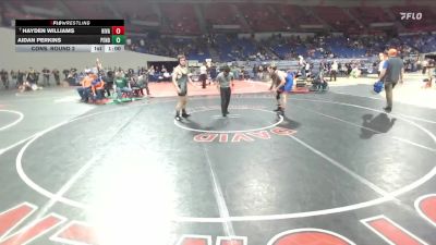 4A Boys 175 lbs Cons. Round 2 - Hayden Williams, Hidden Valley Boys vs Aidan Perkins, Pendleton Boys