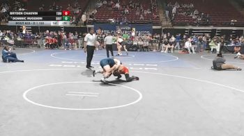 D 1 150 lbs Cons. Round 4 - Dominic Ruggieri, Southside vs Bryden Chauvin, Terrebonne