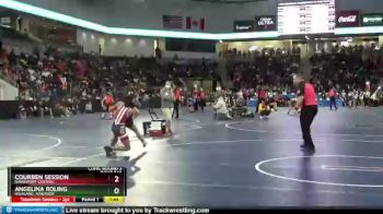110 lbs Cons. Round 3 - Courben Session, Davenport Central vs Angelina Roling, Highland, Riverside