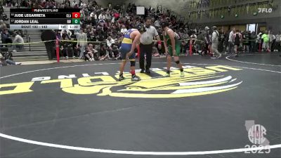 142 lbs Champ. Round 1 - Jordan Leal, Reedley Wrestling vs Jude LeGarreta, Clark