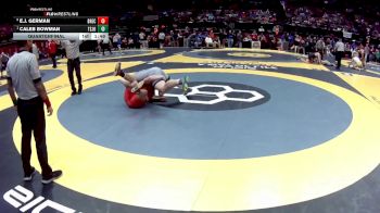 D1-285 lbs Quarterfinal - Caleb Bowman, Tol. St. John`s Jesuit vs E.J. German, Brecksville