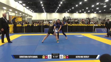 Christiana Faith Ganahl vs Alivia Mae Bierley 2025 World IBJJF Jiu-Jitsu No-Gi Championship