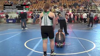 53 lbs Quarterfinal - Anzio Bergman, Sidney Youth Wrestling Club vs Roman Patterson, Team Pliev