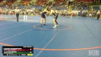 220 lbs Cons. Round 3 - Carter Engebretson, Harvey-Wells County vs Clayton Grove, Williams County