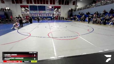 127 lbs Cons. Semi - Alejandro Andrade, Gadsden vs Zavier Udero, Las Cruces