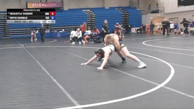 180 lbs Quarterfinal - Makayla Vasser, Unattached vs Eryn Hubble, Emory & Henry