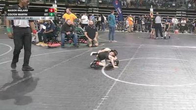 45 lbs Consi Of 16 #2 - Mason Ireland, Eht vs Colton Martin, Pittsgrove Wrestling Association