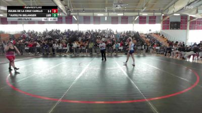 138 lbs 3rd Place - Zulma De La Cruz Carillo, New Bedford vs Katelyn Belanger, Lawrence