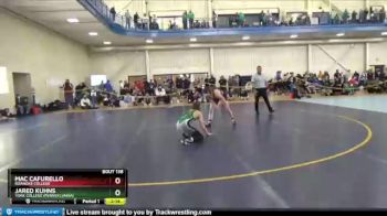 125 lbs Quarterfinal - Jared Kuhns, York College (Pennsylvania) vs Mac Cafurello, Roanoke College