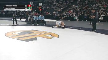126 lbs 3rd Place - Thunder Lewis, Del Norte (Cresent City) (NC) vs Aaron Silva, Corona Del Mar (SS)
