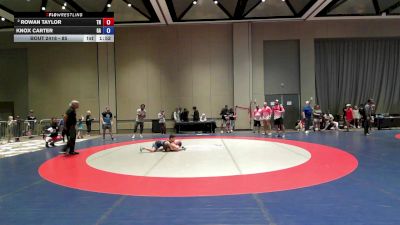 85 lbs Champ. Round 2 - Rowan Taylor, TN vs Knox Carter, GA