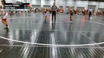 75 lbs Quarterfinal - Charlotte **Robbins, Bison Takedown Club vs Aiden **Ribot, Eagle Empire Wrestling