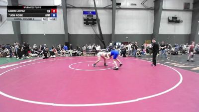 14U Boys Festival FS FS - 140 lbs Cons. Round 3 - Aiden Lopez, Team Elevate Wrestling vs Jon Rose, Anacortes Hawkeyes Wrestling Club