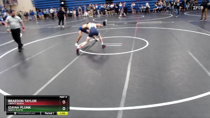 Taylor Plunk 132 lbs Round 1 - Izayah Plunk, North Platte vs Braedon Taylor, Liberty ...