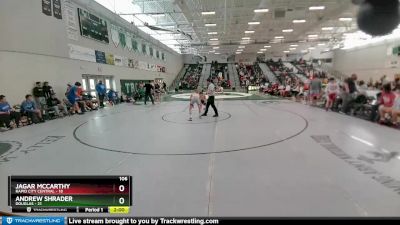 106 lbs Round 6 (8 Team) - Jagar McCarthy, Rapid City Central vs Andrew Shrader, Douglas