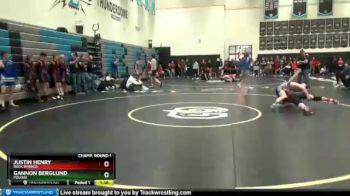 126 lbs Champ. Round 1 - Gannon Berglund, Poudre vs Justin Henry, Rock Springs