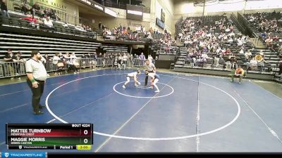 4A 115 lbs Cons. Round 2 - Mattee Turnbow, Mountain Crest vs Maggie Morris, Green Canyon