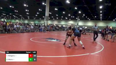 155 lbs Round 5 (6 Team) - Valentina Mora, RPA Wrestling vs Trinity Rotgers, Iowa SO FLUFFY