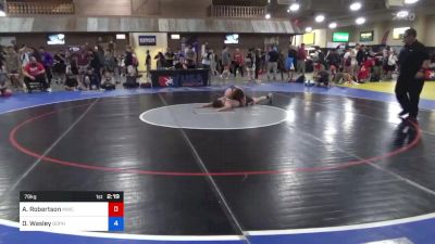 79 kg Rnd Of 32 - Aiden Robertson, MWC Wrestling Academy vs Devin Wasley, Gopher Wrestling Club - RTC