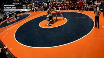 215 lbs Quarterfinals (8 Team) - Kaden Tidwell, Vandalia vs Mastewal Evely, Chicago (C. Hope Academy)