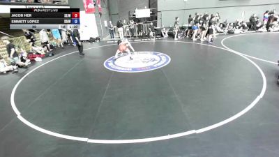 96 lbs Jacob Her, SJWA - San Joaquin Wrestling Association vs Emmett Lopez, SAWA - Sacramento Area Wrestling Association