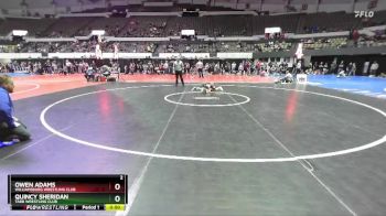 Rookie K-2 64 Semifinal - Quincy Sheridan, Tabb Wrestling Club vs Owen Adams, Williamsburg Wrestling Club