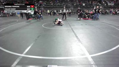 110 lbs 3rd Place - Brianna Ferrone, Morris Hills Wrestling Club vs Callie Chudy, Montgomery