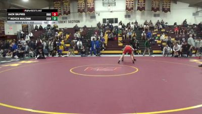 132 lbs Cons. Round 4 - Royce Malone, Center Grove vs Jack Silfies, Bishop McCort