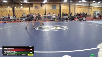 285 lbs Champ. Round 1 - Nate Ronan, Unattached vs Forest Howell, North Idaho College