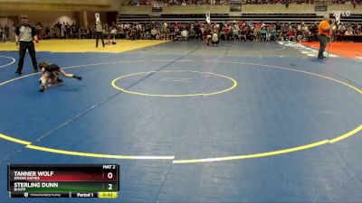 50 lbs Cons. Semi - Sterling Dunn, BHVPP vs Tanner Wolf, Grand Rapids