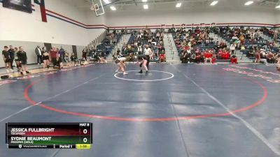 152 lbs Cons. Round 2 - Jessica Fullbright, Tecumseh vs Sydnie Beaumont, Prosper (Girls)