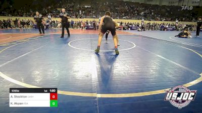 105 lbs Round Of 32 - Andrew Stockton, Cashion Youth Wrestling vs Kaicen Akpan, RSA RedStorm