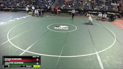 215 lbs Quarterfinal - Ethan Schraner, Tell City vs Coleton Adamson, Castle