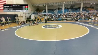 150 lbs Champ. Round 1 - McCoy Milek, Lander Valley vs Issac Blau, Lovell