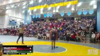 190 lbs Champ. Round 1 - Hayden Moaney, Delaware Military Academy vs William Echols, Delcastle H S