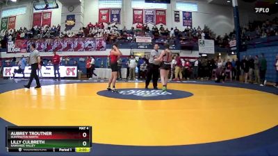 130 lbs Semifinal - Lilly Culbreth, Kankakee Valley vs Aubrey Troutner, Huntington North