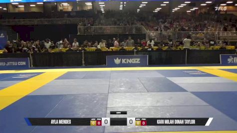 Kari Milah Dinah Taylor vs Ayla Mendes 2025 Pan Kids Jiu-Jitsu IBJJF Championship