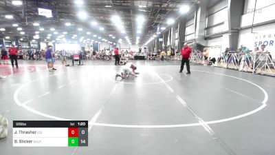 126 lbs Rr Rnd 1 - Justus Thrasher, ICG Aces vs Brady Slicker, TS Wrestling Prep