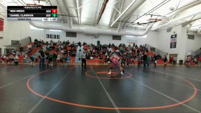285 lbs Semifinal - Daniel Clawson, Riverton vs Ben Niedo, Wyoming Indian