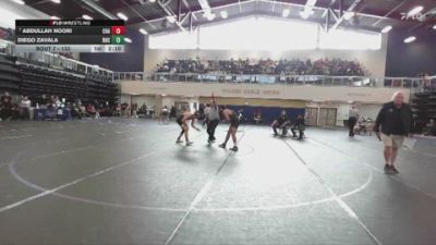 133 lbs Champ. Round 1 - Abdullah Noori, Chabot College vs Diego Zavala, Rio Hondo College