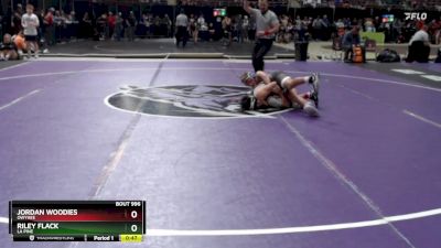 126 lbs Cons. Round 3 - Jordan Woodies, Owyhee vs Riley Flack, La Pine